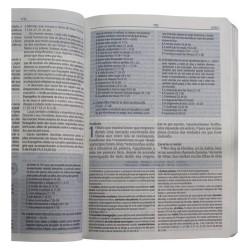 Bíblia De Estudo De Genebra Letra Grande - AZUL | 3ª Edição Revisada